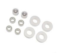 Yelvera 8-Piece Replacement Climbing Wheel & Guide Wheel Kit for Dolphin Robotic Pool Cleaners - 6101611-R4 Climbing Rings, 3884997-R6 Guide Wheels (2 Pulleys Each), for CC Plus DX6