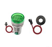 Yelvera Ac 60-500v 100a Digital Voltage Current Meter 3pcs Led Display Panel Monitor For Telecommunication And Shipboard Applications(Green)