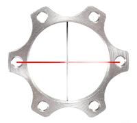 Yelvera Aluminum Alloy Disc Brake Flange Base Adapter 44mm Bolt Circle Diameter 34mm Inner Diameter For Bicycle For ROTOR Installation