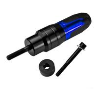 Yelvera CNC Aluminum Exhaust Pipe Crash Bar Designed Specifically For Front Fork And Exhaust Pipe Protection On Standard Motorcycles(Blue)