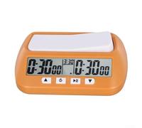 Yelvera Digital Chess Clock Compact Countdown Timer For International Chess Go And Xiangqi Tournament Game With Alarm Sound Memory Function Black Yellow(Yellow)