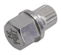 Yelvera for BMW Wheel Lock Remover 34/18PT Steel Construction for BMW | 34/18PT pattern match, anti-theft nut removal, fits for bmw models, for durable steel build, silver finish