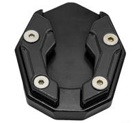 Yelvera For NMAX Compatible Kickstand Extension Foot Pad Aluminum Side Stand Enlarger Plate For Reduced Sinking And Tilting Risk(black)