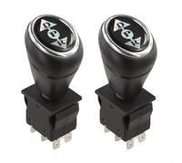 Yelvera Forward Reverse Switch For 6v 12v Ride On Car Toys, 6 Pin Control Replacement Part With Red Black Gear Options For Kids Electric Vehicles(B)
