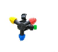 Yelvera High-Pressure Triple-Nozzle Sprayer For Agriculture Featuring Anti-Drip Technology Inside Outside Fan Pattern Flow And Reduction(A)
