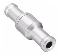 Yelvera High Strength Aluminium Check Valve 6mm To 12mm Inline Non Return Valve For Brake Booster Hose Petrol Diesel Coolant Air(10mm)