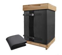 Yelvera Insulation Wrap For Bee Hives Built For 8 Frame And 10 Frame Compatibility With 600D Oxford Fabric And Reflective Aluminum Foil Backing