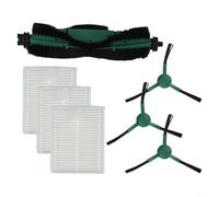 Yelvera Main Side Brush And Filter Kit For Roomba For Essential Vacuum Cleaner Models Y0140, Y0110, Y0112, And Q0120 With Components For Dust Capture