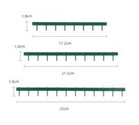 Yelvera Model Railway Scenery Fencing In 1:87 Scale With Industrial Security Theme Built Using Advanced 3D Printing For Fine Detail And Layout Accuracy(3 sets of green)