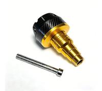 Yelvera Motorcycle Frame Slider Front Fork Crash Protector Aluminium Alloy Anti-Collision Pad Wide Fit Red(Gold)