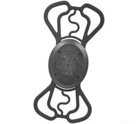 Yelvera Nylon And Silicone Bike Phone Holder Compatible With For Garmin Computer Mounts, Secure Strap Design For 4.7 To 6.9 Inch Screens, Shock Absorbing Accessory For Cycling On Handlebars(A)