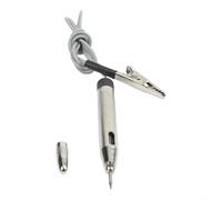 Yelvera Portable Automotive Voltage Tester Pen With LED Digital Display For 6V 12V 24V DC AC Circuit Analysis In Field Repairs(Silver)
