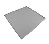 Yelvera Practical Silicone Bedside Commode Mat Non Slip Design For Added Safety And Convenience Under Toilets(65 * 60CM gray)