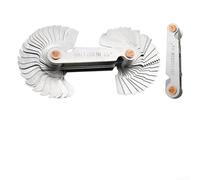 Yelvera Precision Thread Pitch Gauge Set Featuring 58PCS Or 52PCS Blades Compatible With For 55 Degree And 60 Degree Thread Angles For Industrial Measurement(B)