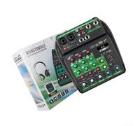 Yelvera Professional 4-Channel DJ Audio Mixer Featuring BT Streaming USB Audio Interface And 48V Power For Studio Recording And Live Mixing Applications()