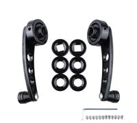 Yelvera Replacement manual car window crank handle crafted from aluminum alloy offering performance and compatibility with various car window lifting systems (Black)