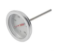 Yelvera Replacement Oven Thermometer With 70mm Probe For Pizza Oven Wood Stone Grill Stainless Steel Construction Up To 500C M8 Fit