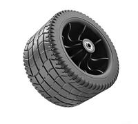 Yelvera Replacement Wheels For Folding Carts Garden Carts Camping Trolleys And Beach Carts With Quiet Rolling Performance(17 * 10cm-Black)