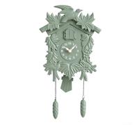 Yelvera Retro Cuckoo Clock With Authentic Chiming Mechanism At Every Hour Silent Sweep Movement Wall Clock Suitable For Children And Adults(T52 Green)