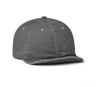 Yelvera Short Brim Men's Dad Hat Made From Washed Cotton With Breathable Vents Soft Crown Shape And Adjustable Back Closure(HMZ383 Gray)