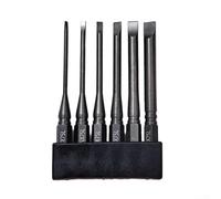 Yelvera Slotted Screwdriver Bit Set 6pcs For Impact Driver, Includes Sl2 To Sl6 Sizes, Optional Lengths 50mm 75mm 100mm 150mm, Metal Construction(75mm)