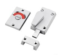 Yelvera Stainless Steel Pin Lock For Public Bathroom Doors Made From 304 Alloy With Clear Occupied/Unoccupied Display