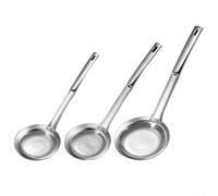 Yelvera Stainless Steel Skimmer Spoon With Ergonomic Handle And Fine Mesh Filter Holes For Efficient Removal Of Foam Fat And Grease In Kitchen And Hot Pot Use(big)