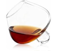 Yelvera Stemless Wine Glasses,235Ml Modern Hemisphere Bottom Rotating Glassware, Geometric Tilting Design,Wobble Personalised Whisky Tumbler,Drinking Tumblers for Wine(1Pcs)