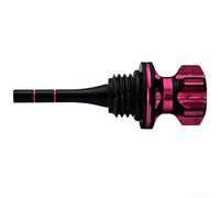 Yelvera Sturdy Motorcycle Oil Dipstick Constructed From Aluminum Alloy With Anti-Slip Pattern For Confident Handling During Oil Level Assessments(Pink)