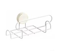 Yelvera Tissue Holder With Iron Frame And Strong Suction Cup For Organized Storage Of Wet Wipes And Paper Towels(white)