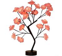 Yelvera USB Night Light With Rose Design For Bedroom Table Use, Neutral Aesthetic Compatible With Various Interiors(Pink)