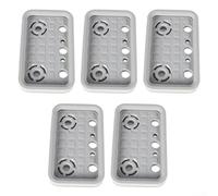 Yelvera Vacuum Suction Cup Cover 5pcs 125mm X 75mm X 17mm Rubber For CNC Machining Centers Featuring Hole Suction Design
