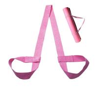 Yelvornic Yoga Mat Strap for Carrying, Premium Carry Strap Sling with Adjustable Loops, Stylish Pink