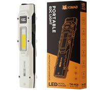 Yemao 880 Lumens Flat Flashlights Rechargeable,EDC Tactical Flashlight with Clip,13 Modes Small Pocket Flashlight with Digital Display,1000mAh Waterproof LED Light for Home Emergency,Outdoor and Work