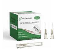 Yemar Home 27g 1/2 Inch Needle, 27 Gauge 1/2 Inch Needle, (100Pack) 27g Needle, 27 Gauge Needle for Scientific Labs, Industrial Dispensing Accessories