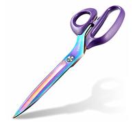 Yemarpher Professional Purple Titanium Coating Stainless Steel Fabric Scissors, 10.5 Inch