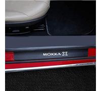 YEMAT 4Pcs Car Door Sill Protector for Vauxhall Mokka X,Car Threshold Protective Sticker,Carbon Fiber Door Sill Scuff Plate Paint Protection,A