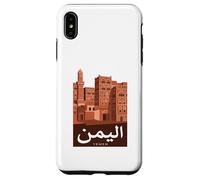 Yemen Skyscrapers Ancient Architecture Arabic Calligraphy Case for iPhone XS Max