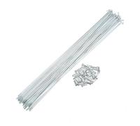 YEMENGGB 36Pcs 14G 2.0MM J Bend Bicycles Galvanized Spokes 300mm 305mm Spokes With Nipples Motorcycle Wheel Spoke Bike Parts Cycling(36Pcs 305mm)