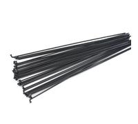 YEMENGGB 36Pcs High Strength Mountain/Road Bike 14G 2.0mm Spokes Black Colour Bicycles Steel Spokes 170mm-300mm Bike Parts Cycling(195mm)