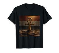 Yemeni Ankh Flag Sand Desert Heritage Value Graphic T-Shirt