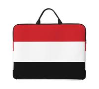 Yemeni flag 14 Inch Laptop Sleeve with Handle - Shockproof Water Resistant Protective Cover for 14" Computers, Office & Travel