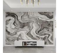 YEMYOR Gray Line Wallpaper, Strange Marble Pattern Mural, Abstract Line Pattern Mural, Wall Paintings, for Living Room Bedroom-150x100cm