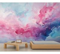 YEMYOR Marble Mural Wallpaper Pink Purple Marble Wallpaper for Room Decoration Watercolor Fluid Art Wall Mural for Living Room Bedroom-100x70cm