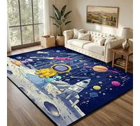 YEMYOR Outer Space Rugs 160x230cm, Astronaut Area Carpet | Kids Galaxy Area Rug Machine Washable Rugs for Playroom Classroom Kids Room Nursery