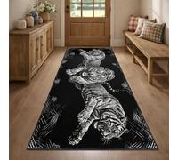 YEMYOR Tiger Runner Rug for Entryway, Fierce Tiger Carpet Runner 60x120cm