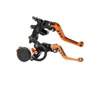 YENBGS Clutch Brake Lever Universal 7/8" 22mm Motorcycle Clutch Brake Master Cylinder Reservoir Levers Kit Fluid Reservoir Set Left Right