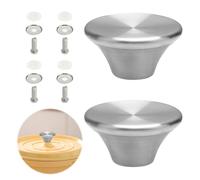 Yenblow Stainless Steel Dutch Oven Pot Lid Replacement Knob, Heat Resistant Pan Lid Handle Compatible with Le Creuset Aldi Lodge & Enameled Cast Iron Cookware (2 Pack with Hardware)
