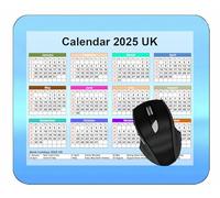 YENDOSTEEN 2025 Mouse pad Calendar,Line Light Slick Bright Gaming Mouse Pad