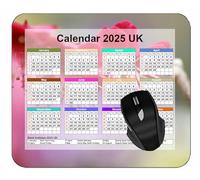 YENDOSTEEN 2025 Mouse pad CalendarBranch Plum Spring FlowersGaming Mouse Pad